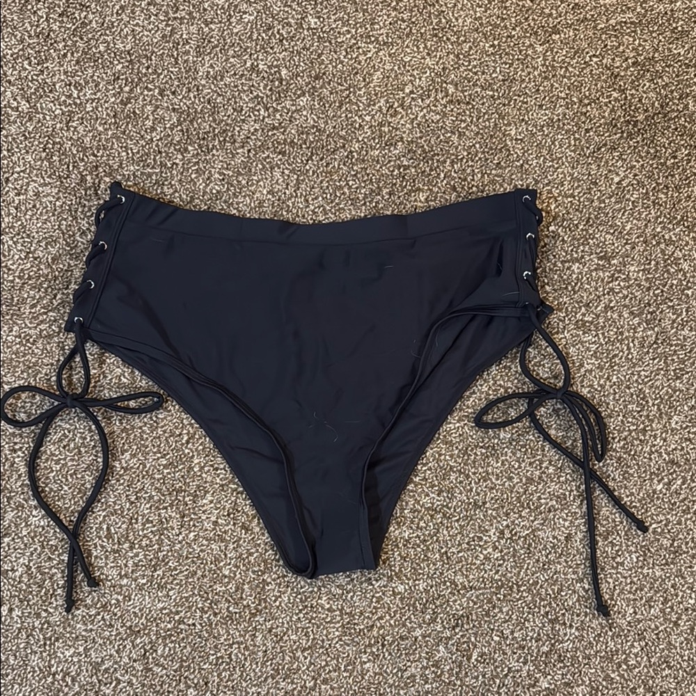 Black iheartrave Lace-Up Women's Bottom